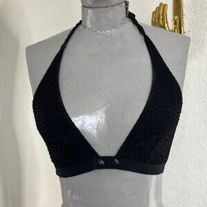 ERES Halter Textured Gang Bikini Top